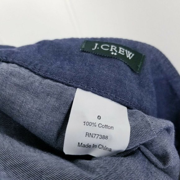 J.Crew Chambray Skirt Size 0 - Picture 2 of 6